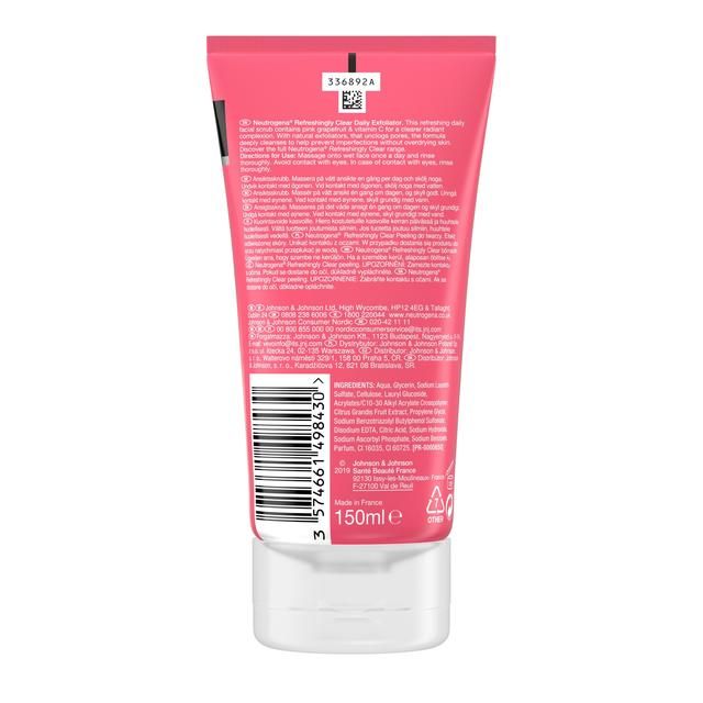 Neutrogena Refreshingly Clear Daily Exfoliator Scrub 150ml