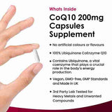 New Leaf CoQ10 200mg - Co Enzyme Pure Ubiquinone 120 Capsule