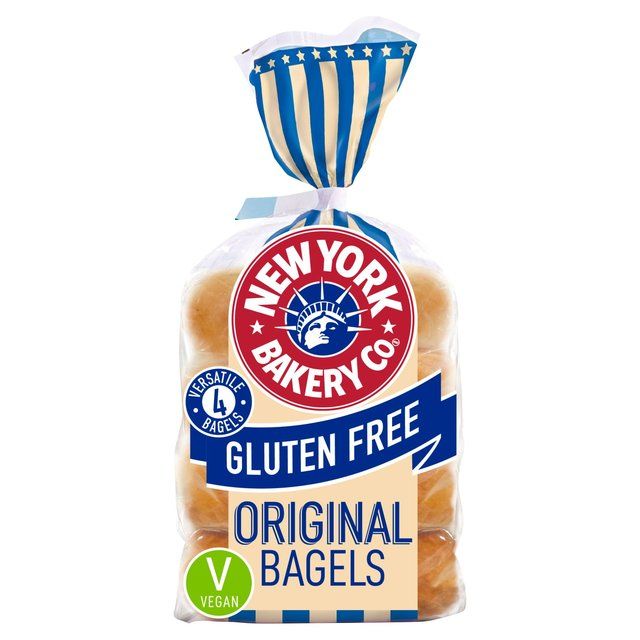 New York Bakery Co. Gluten Free Plain Bagels 288g