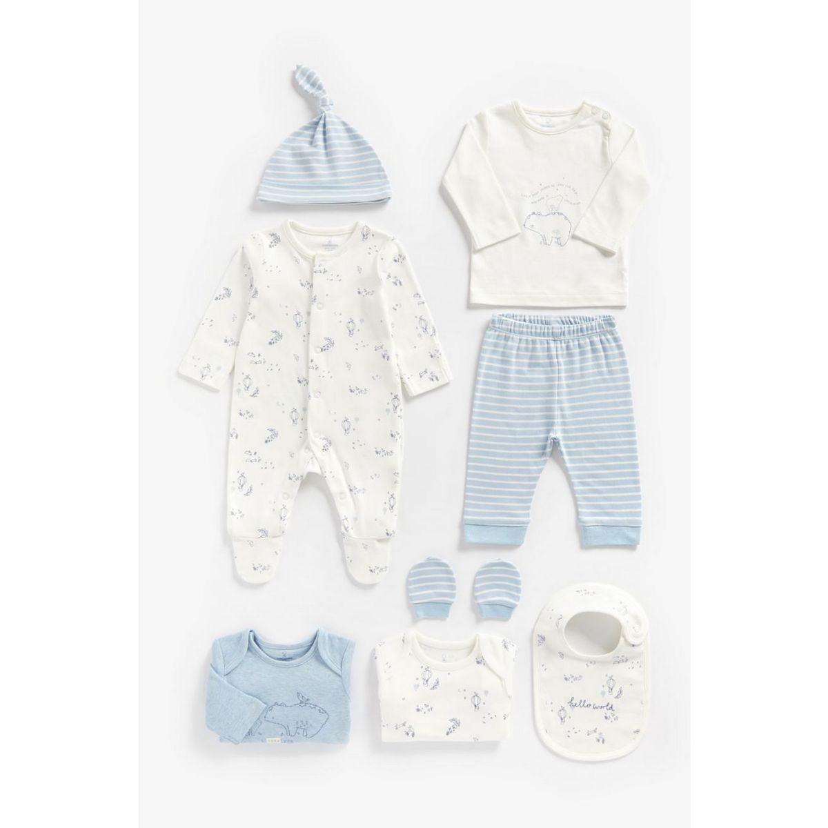 Newborn Boy 8 Piece Set