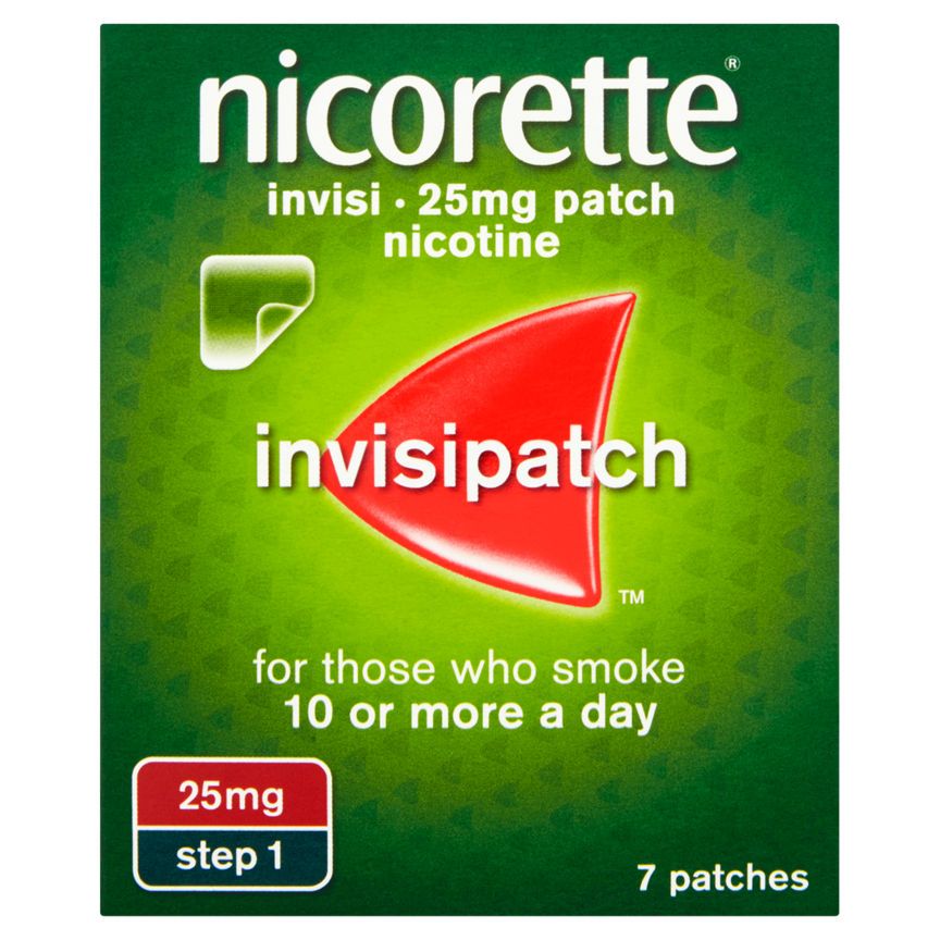 Nicorette 25mg Nicotine Invisi Patch Step 1