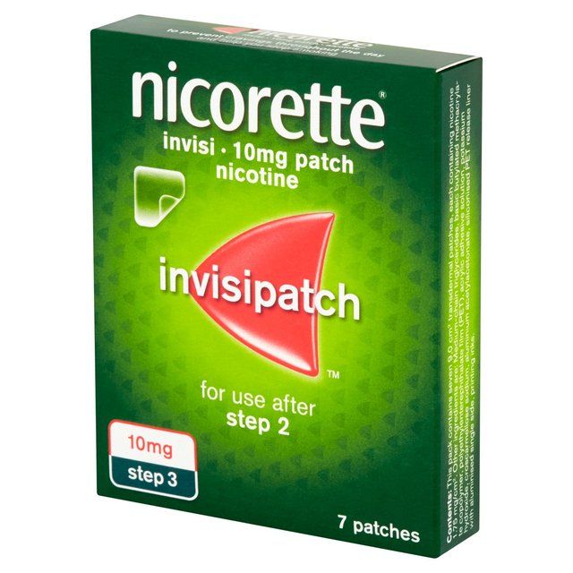 Nicorette Invisi 10mg Patch (7 Patches) Quit Smoking Aid Nicotine Patch 7 per pack