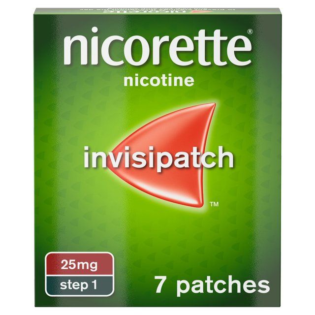 Nicorette Invisi Patch Step 1 25 mg 7 Patches (Stop Smoking Aid) 7 per pack