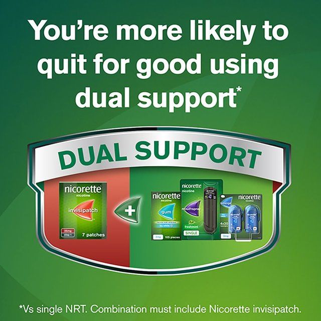 Nicorette Invisi Patch Step 2 15 mg 7 Patches (Stop Smoking Aid) 7 per pack