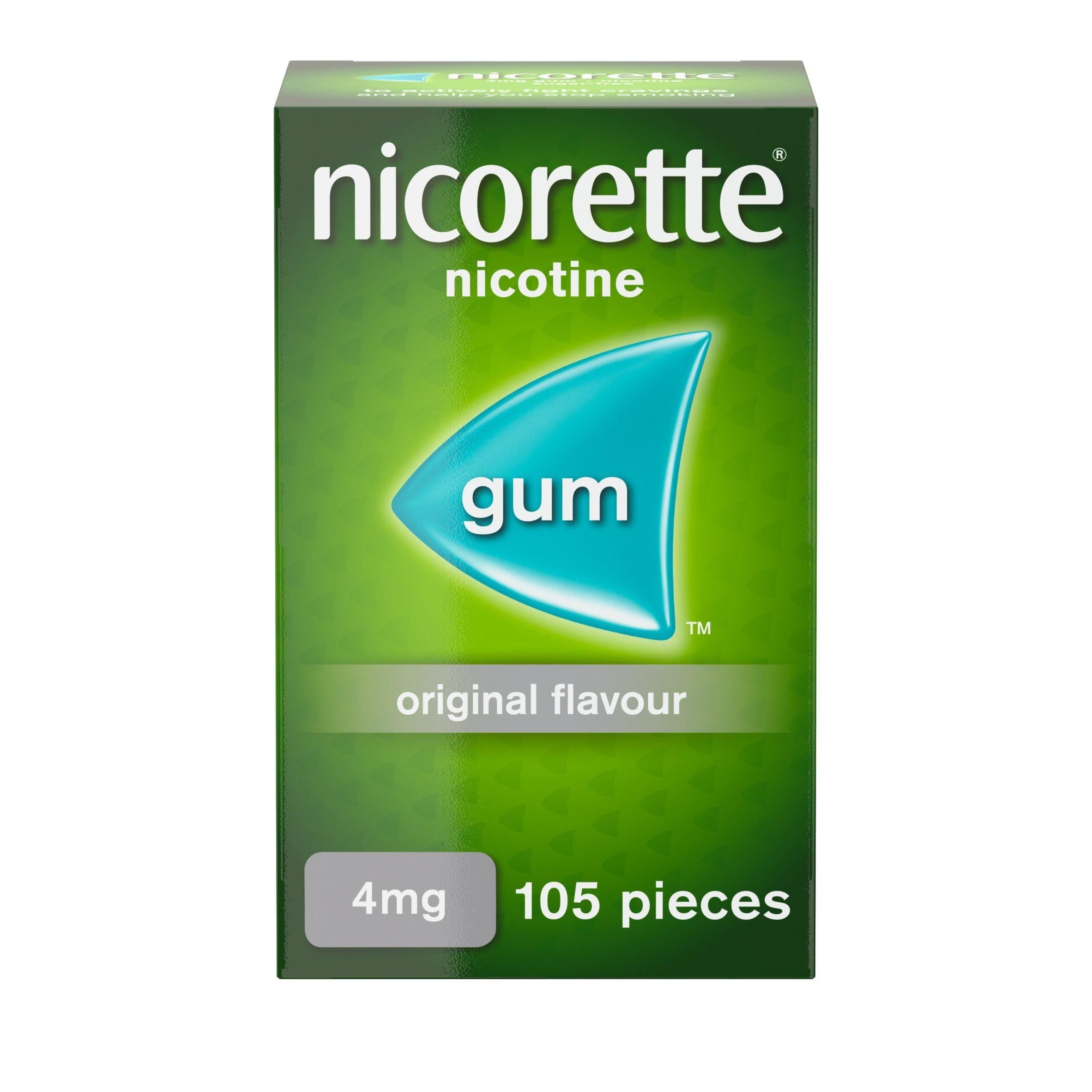 Nicorette Original Gum Nicotine 4mg 105 Pieces