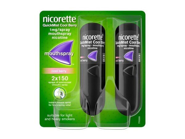 Nicorette® QuickMist Berry 1mg Mouthspray Duo (Stop Smoking)