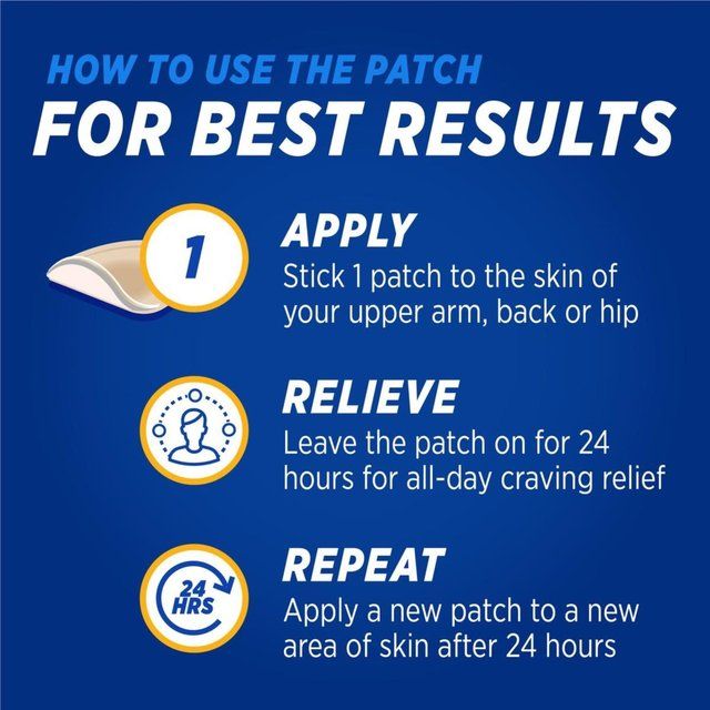 Nicotinell Nicotine Patch Stop Smoking 24hr Craving Relief 21mg Step 1