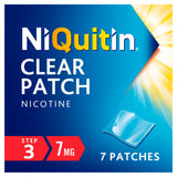 NiQuitin Clear Patch Step 3 Quit Smoking Aid - 7 Nicotine Patches for 1 Weeks Treatment 7mg