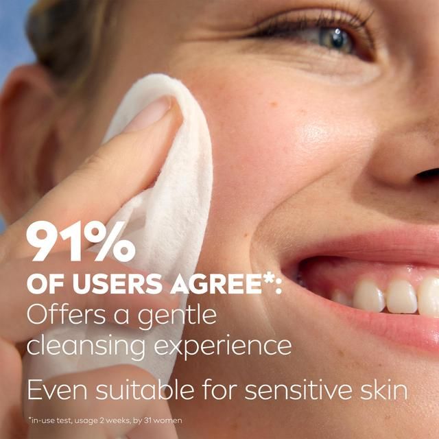 NIVEA Biodegradable Cleansing Face Wipes for Dry Skin    40 per pack