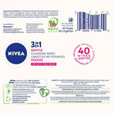 Nivea Biodegradable Face Wipes, 4 x 40 Wipes