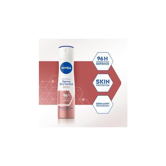 NIVEA Derma Control Maximum Protection Anti-Perspirant Deodorant Spray 200ml