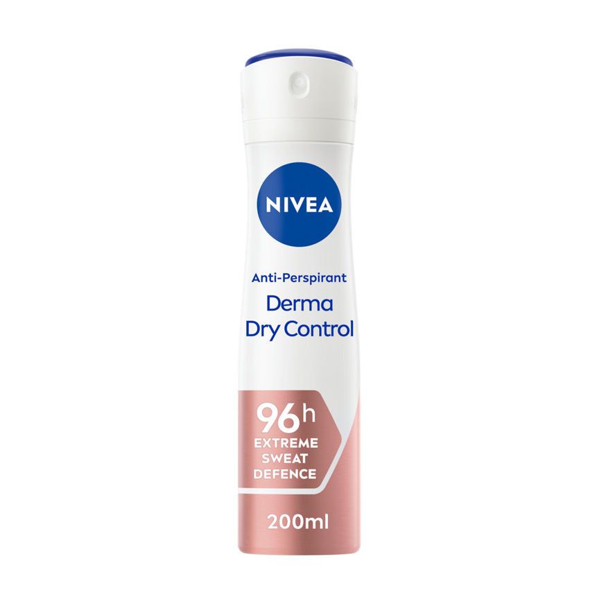 Nivea Derma Dry Control Antiperspirant 96h Deodorant Spray
