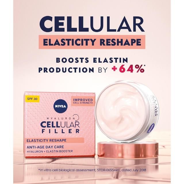 NIVEA Hyaluron Cellular Elasticity Filler Anti-Wrinkle Day Face Cream SPF30 50ml