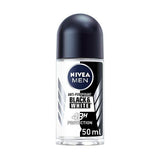 NIVEA MEN Anti-Perspirant Deodorant Roll-On Black & White