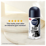 NIVEA MEN Anti-Perspirant Deodorant Roll-On Black & White