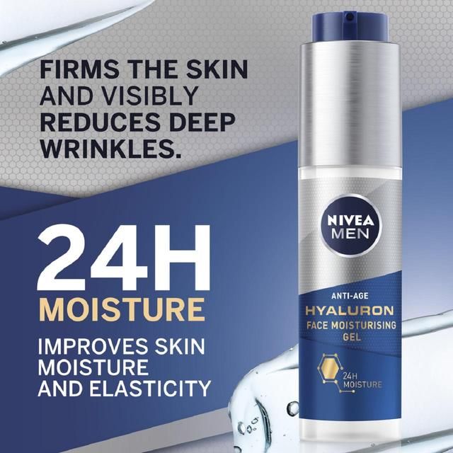 NIVEA MEN Hyaluron Anti-Age Face Moisturising Gel 50ml