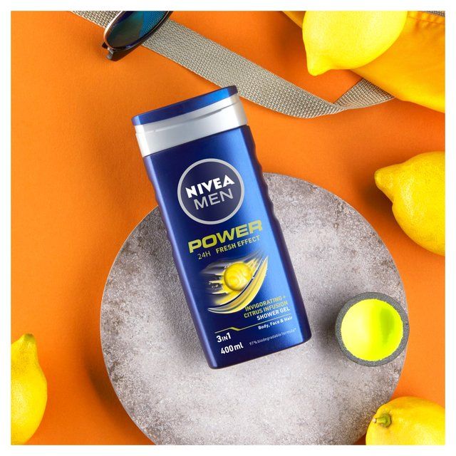 NIVEA MEN Power 3 in 1 Shower Gel 400ml