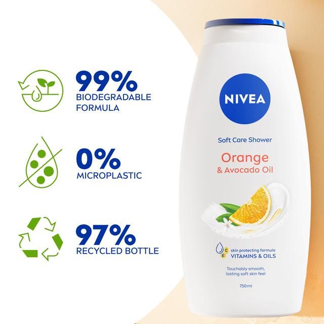 NIVEA Orange & Avocado Oil Shower Cream 750ml