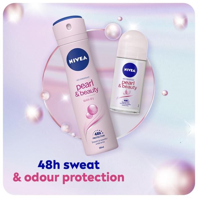 NIVEA Pearl & Beauty Anti-Perspirant Deodorant Roll-On    50ml