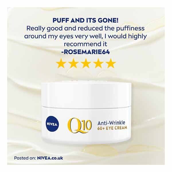 NIVEA Q10 60+ Anti-Wrinkle & Anti-Puffiness Eye Cream 20ml