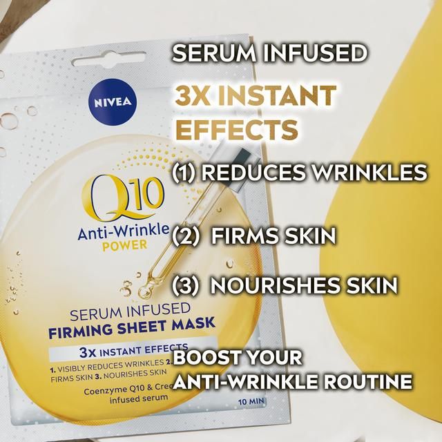 NIVEA Q10 Power Anti-Wrinkle Face Sheet Mask 1 pc