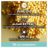 NIVEA Q10 Power Anti-Wrinkle Pore Refining Day Face Cream SPF15 50ml