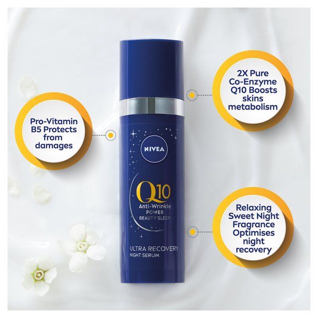 NIVEA Q10 Power Anti-Wrinkle Ultra Recovery Night Face Serum 30ml