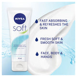 Nivea Refreshingly Soft Moisturising Cream For Face Hands And Body