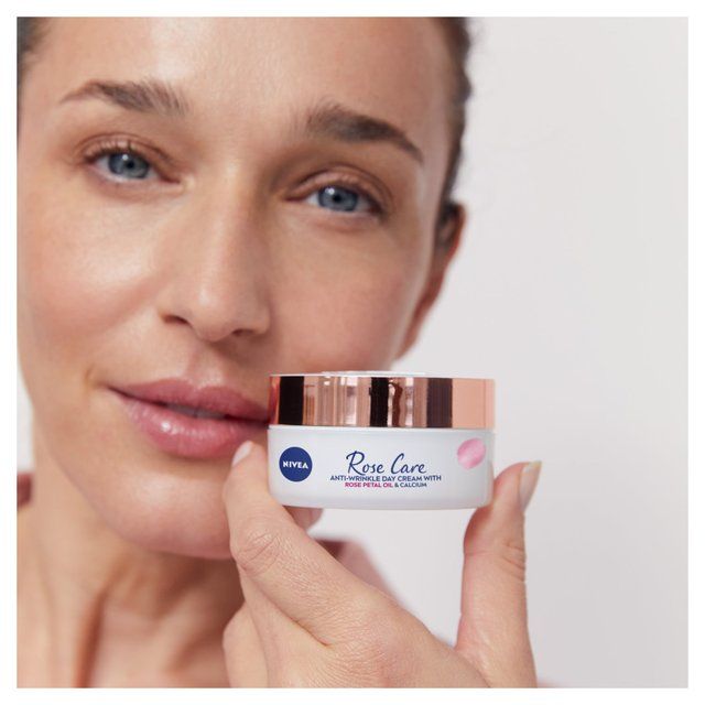 NIVEA Rose Care Anti Wrinkle Day Cream with Rose Petal Oil & Calcium 50ml