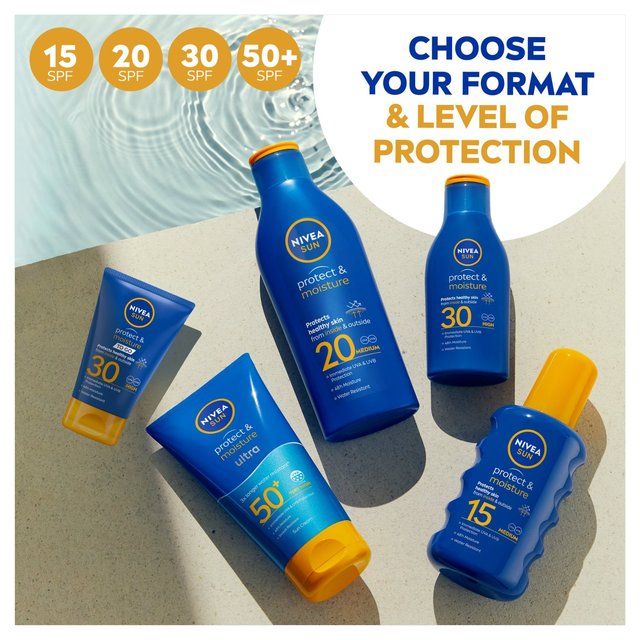 NIVEA SUN Protect & Moisture SPF 30 Sun Lotion     200ml