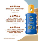 NIVEA SUN Suncream Spray Protect & Moisture SPF50+ 200ml