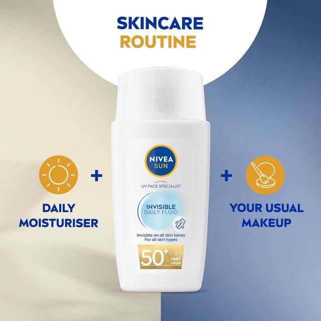 NIVEA SUN UV Face Invisible Daily Fluid SPF 50 Sunscreen 40ml