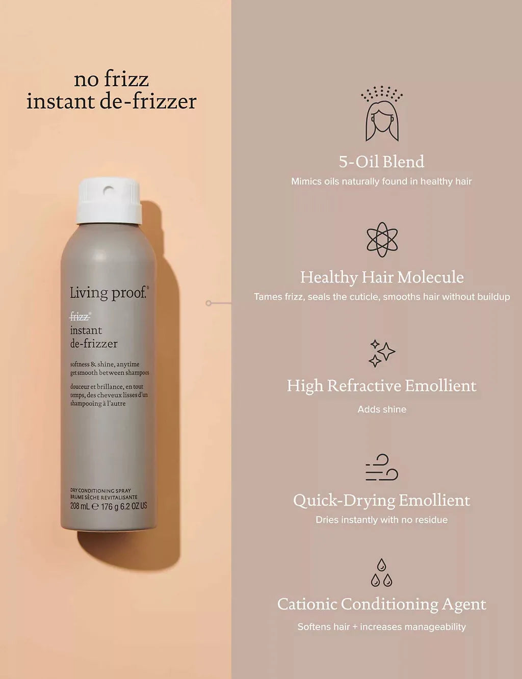 No Frizz Instant De-Frizzer 208ml