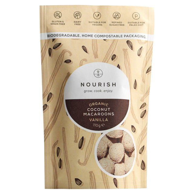 Nourish Organic Vanilla Coconut Macaroons 110g