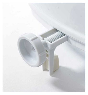 NRS Healthcare Linton Plus Raised Toilet Seat with Lid - 100mm/4Inches