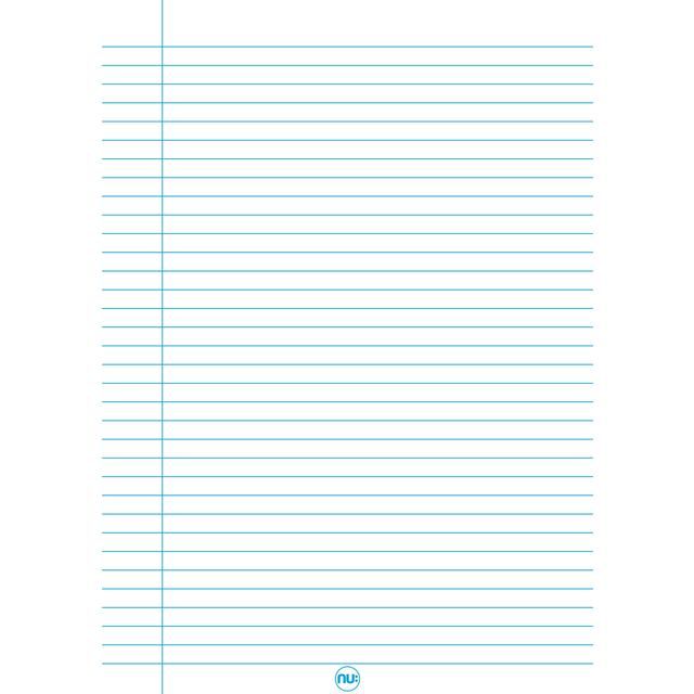 Nu Cloud A4 Black Refill Pad - 150 pgs