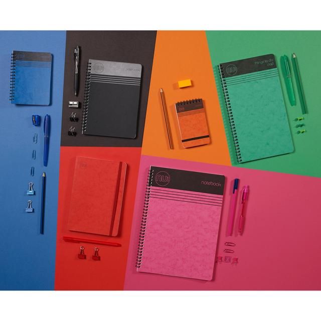 Nu Cloud A5 Black Wiro Notebook - 110 pgs