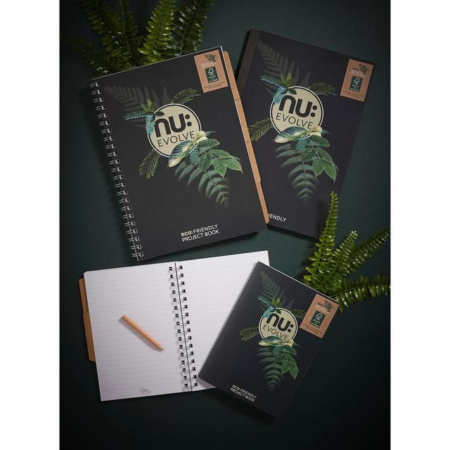 Nu Evolve A5 Recycled Wiro Notebook - 120 pgs