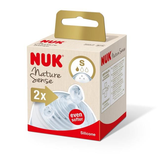 NUK Nature Sense Soft Teat Small 2 per pack