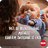 NUK Star Soother 6-18m Blue & Green 2 Pack 2 per pack