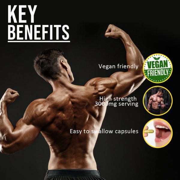 Nuke Nutrition Creatine Monohydrate Capsules 3000mg-60ct