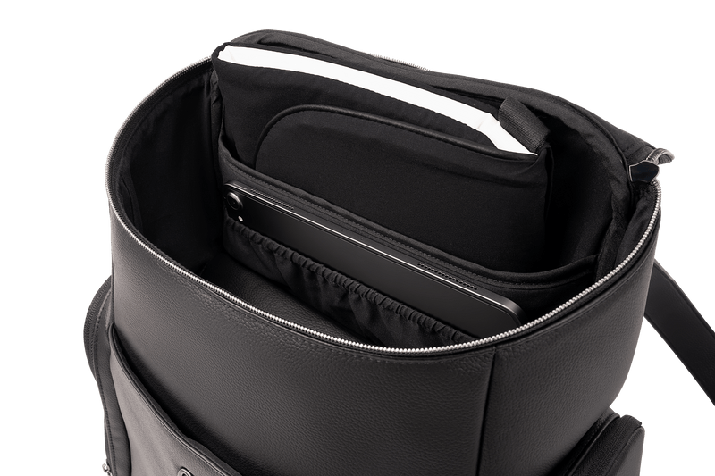Nuna Essential Bag Caviar diaper backpack, UK version