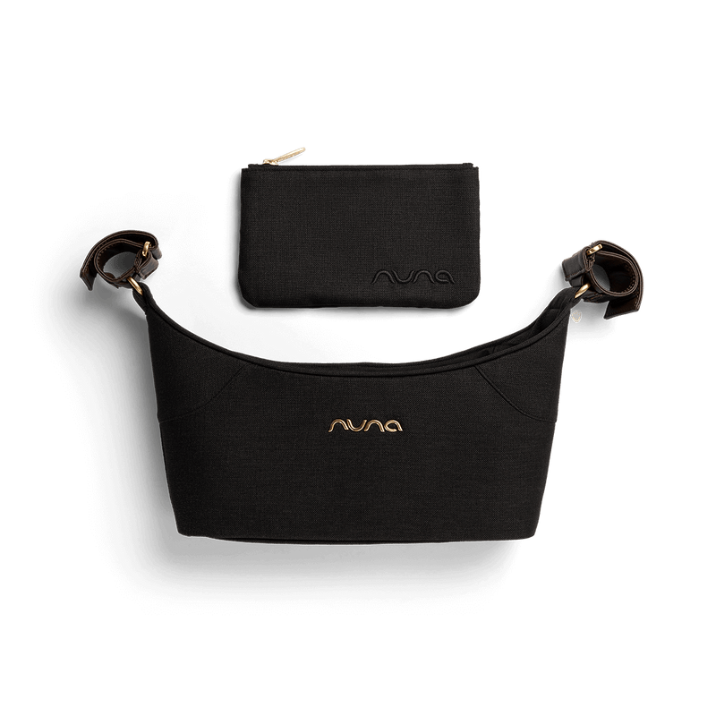 Nuna stroller organiser Caviar with pouch (British brand)