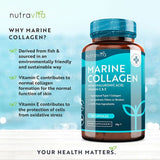 Nutravita Marine Collagen with Hyaluronic Acid,VitC&E-90Caps