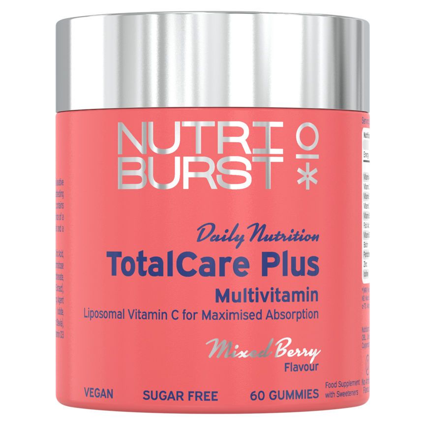 Nutriburst TotalCare Plus Multivitamin Burst Mixed Berry Flavour 60 Gummies GOODS ASDA