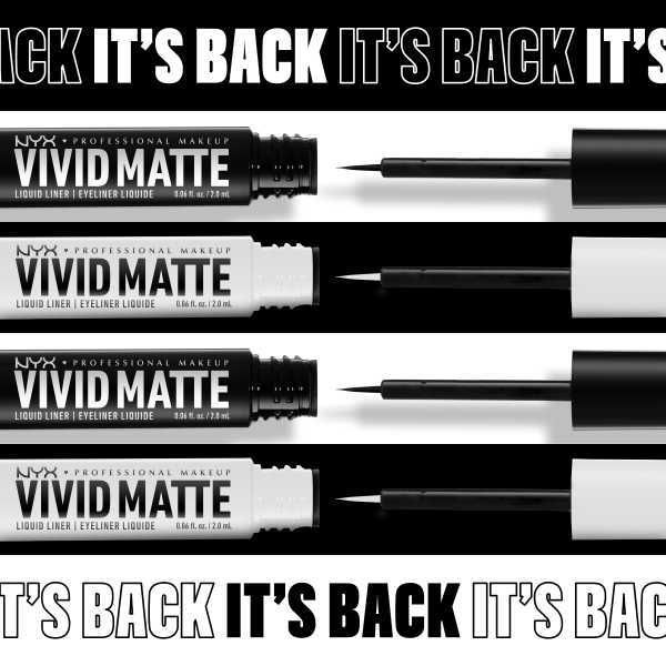 Nyx Professional Makeup Vivid Matte Liquid Eyeliner - Black