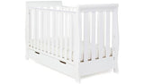 Obaby Stamford Mini Sleigh Cot Bed - White