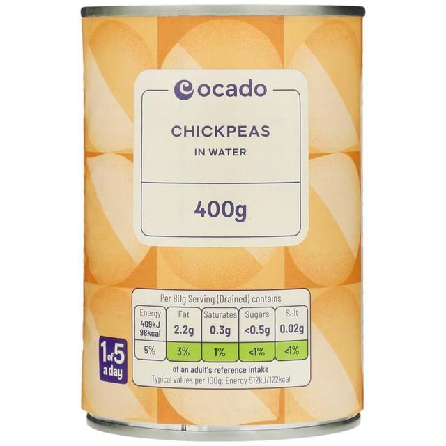 Ocado Chickpeas in Water 400g