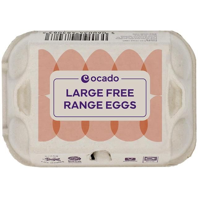 Ocado Large Free Range Eggs 6 per pack