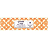 Ocado Large Tie Handle Freezer Bags 25 per pack